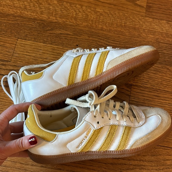 Adidas Samba OG "SPORTY & RICH - White Bold Gold" sneakers size US 6 - Picture 8 of 11